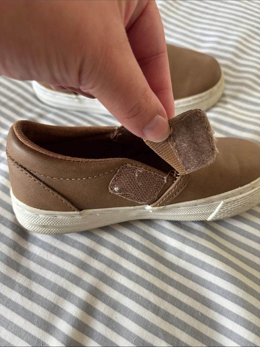 The Children's Place Brown Slip-On Sneakers for Kids